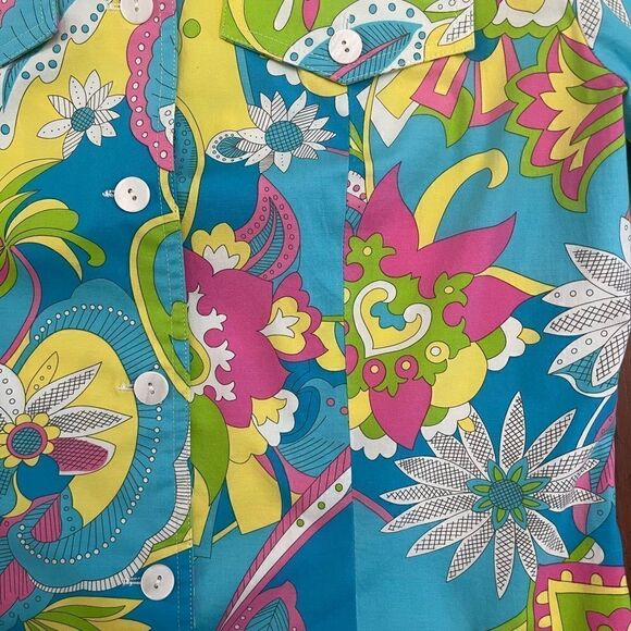 Maggy London Tropical Print Jacket Size 4 - Picture 4 of 4